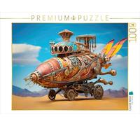 Puzzle · Fantaisie de dirigeable | Dirigeable de style steampunk · 1000 pièces · Format assemblé 64 × 48 cm · CALVENDO Puzzle