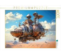 Puzzle · Fantaisie de dirigeable | Un gigantesque dirigeable steampunk · 1000 pièces · Format assemblé 64 × 48 cm · CALVENDO Puzzle