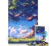 Puzzle Fantaisie Swing 1000 Pièces Jeu d'adresse créatif Découpe Nette Composants Robustes Idéal pour Les Voyages pour Les Cerveaux (38x26cm)