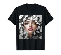 Puzzle Fantaisie Visage de Fille T-Shirt