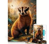 Puzzle fantaisiste de Ratel,1000 pièces,Jeu de mémorisation mentale,découpage de Haute précision,activité Manuelle,défi cérébral interactif pour la Maison (38x26cm)