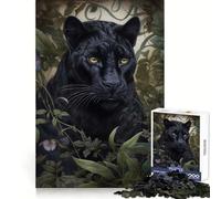 Puzzle fantaisiste Panthère Noire 1000 pièces pour Adolescents, Stimulant la logique et la réflexion, idéal pour Les Moments de détente Découpe soignée Cadeau Original (38x26cm)