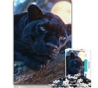 Puzzle Fantastique Black Panther 1000 pièces pour Adultes et Adolescents, Jeu de réflexion, décoration Murale, Cadeaux d'anniversaire et de Noël Uniques (50x75cm)