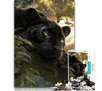 Puzzle Fantastique Black Panther 1000 pièces pour Adultes et Adolescents, Jeu Stimulant, idéal comme Cadeau pour Toute la Famille (50x75cm)
