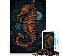 Puzzle Fantastique Hippocampe 1000 pièces pour Adolescents, Jeu Mental, Moment de détente, découpe Premium, Cadeau Artistique (50x75cm)