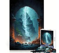 Puzzle Fantastique Mondes Mystiques 1000 pièces pour Adolescents Renforce la mémoire Loisirs à la Maison Bords Nets Cadeau précieux (38x26cm)