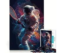 Puzzle Fantastique sur Le thème de l'astronaute et du Tennis pour Adolescents, 1000 pièces, Jeu de logique, Passe-Temps à la Maison, découpe précise, Cadeau de fête 38x52cm