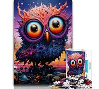 Puzzle Fantasy Art Owl 1000 pièces pour Adultes et Adolescents, Chaque pièce est Unique - Jeu Familial Stimulant et Amusant (38x26cm)