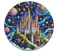 Puzzle Fantasy Château 1000 Pièces pour Adultes Enfants Jeu ÉduChatif Puzzle Fantasy Château Floating in Espace Idée Cadeau DéCoration 1000pcs (67.5x67.5cm)