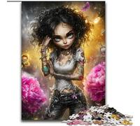 Puzzle Fantasy Dark Girl 1000 pièces pour Adolescents, Un défi Difficile à Offrir à Toute la Famille (50x75cm)