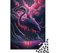 Puzzle Fantasy Flamingo Premium 100% recyclé pour Enfants et Adultes à partir de 12 Ans, Cadeau de Noël, 1 000 pièces (38 x 26 cm)