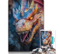 Puzzle Fantasy Flying Dragon 1000 pièces pour Adolescents, Jeu Familial Anti-Stress, défi Difficile, Collection d'artistes, Beaux-Arts 50x75cm