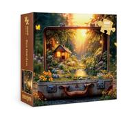 Puzzle Fantasy Forest Sunset pour adultes - 1000 pièces - Puzzle paysage naturel - Puzzles d'art de paysage amusant
