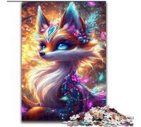 Puzzle Fantasy Fox 1000 pièces pour Adolescents, Cadeaux, Art intéressant, réduction du Stress, liste de souhaits avec Le Père Noël (14 Ans) (26x38cm)