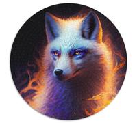 Puzzle Fantasy Fox 1000 pièces pour Adultes, pour Noël, Halloween, Pâques et Le Nouvel an (67,5 x 67,5 cm)