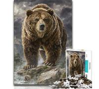 Puzzle Fantasy Grizzlies 1000 pièces pour Adolescents et Adultes, Anti-Stress, défi Difficile, idéal pour la décoration de Bureau (38x26cm)
