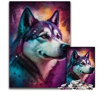 Puzzle Fantasy Husky 1000 pièces, Puzzles pour Adultes, Jeu de réflexion pour Adolescents et Interaction familiale, 26x38cm/10,23x14,96 Pouces