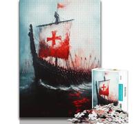 Puzzle Fantasy Knight 1000 pièces pour Adultes et Adolescents, Jouets éducatifs, Jeux Anti-Stress, décoration Murale (38x26cm)