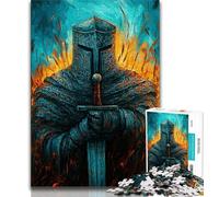 Puzzle Fantasy Knight 1000 pièces pour Adultes, Jeu éducatif, défi, décoration d'intérieur Unique, Cadeaux 38x26cm