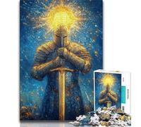 Puzzle Fantasy Knight pour Adolescents 1000 pièces, Jeu éducatif, Jouet de défi, décoration Murale, Cadeaux d'anniversaire et de Noël Uniques 50x75cm