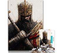 Puzzle Fantasy Knight pour Adolescents 1000 pièces, Jouets éducatifs et éducatifs, Jeux familiaux, Cadeaux d'anniversaire et Cadeaux Uniques (38x26cm)