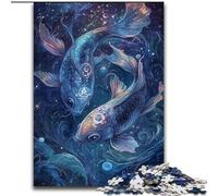 Puzzle Fantasy Koi 1000 pièces pour Adultes et Adolescents, Jeu Stimulant et interactif en Famille (26x38cm)