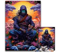 Puzzle Fantasy Ninja Japonais 1000 pièces Puzzle pour la décoration intérieure pour Noël et Le Nouvel an pour Les Adolescents (1000 pièces 75 x 50 cm)