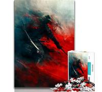 Puzzle Fantasy Ninja Warrior 1000 pièces pour Adultes et Adolescents, Aide Le Cerveau à exercer des Jouets addictifs pour cultiver la Patience, Convient aux Couples 38x26cm