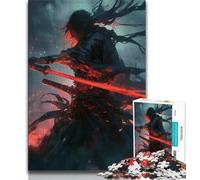 Puzzle Fantasy Ninja Warrior 1000 pièces pour Adultes et Adolescents, Aide Le Cerveau à exercer des Jouets addictifs pour cultiver la Patience, Convient aux Couples 50x75cm