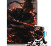Puzzle Fantasy Ninja Warrior 1000 pièces pour Adultes et Adolescents, Jouet éducatif et décompressant, Cadeau du Père Noël Secret (38x26cm)