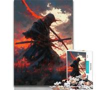 Puzzle Fantasy Ninja Warrior 1000 pièces pour Adultes, Jeu Stimulant et Jeu Familial idéal comme Cadeau pour Toute la Famille 50x75cm