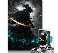 Puzzle Fantasy Ninja Warrior pour Adultes 1000 pièces, Jouets éducatifs et Anti-Stress, idéal pour la décoration de Bureau 50x75cm