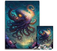 Puzzle Fantasy Octopus 1000 pièces, Puzzle Difficile pour Adultes, décoration à Faire soi-même, défi cérébral, pour Adultes, Famille, Cadeau de Vacances 26x38cm/10,23x14,96 Pouces