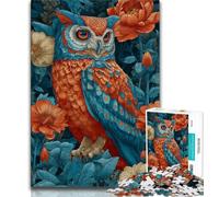 Puzzle Fantasy Owl 1000 pièces pour Adolescents, Jeu Stimulant et Jeu Familial avec pièces entièrement emboîtables de Formes aléatoires 38x26cm