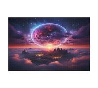 Puzzle Fantasy Paysage Puzzles pour AdultesPuzzles en Bois De 1000 Pièces Adultes Cadeaux Jeu Stimulant (75×50cm)
