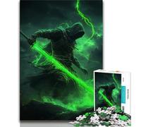 Puzzle Fantasy Samurai Ninja 1000 pièces pour Adultes et Adolescents, Jeu Familial Anti-Stress, défi Difficile, Cadeaux du Père Noël Secret 50x75cm