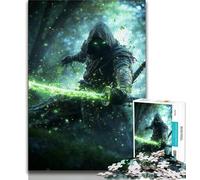 Puzzle Fantasy Samurai Ninja 1000 pièces pour Adultes et Adolescents, Jouets éducatifs et Anti-Stress, idéal pour la décoration de Bureau 38x26cm