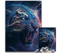 Puzzle Fantasy Tiger 1000 pièces pour Adultes, Jeu interactif et Stimulant, Jeu Familial, défi cérébral, Jouet éducatif 26x38cm/10,23x14,96 Pouces