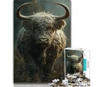 Puzzle Fantasy Yak 1000 pièces pour Adolescents, Jouets éducatifs, Anti-Stress, liste de souhaits avec Père Noël 38x52cm