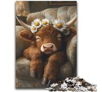 Puzzle Farm Yak 1000 pièces pour Adolescents, Jeux éducatifs, décoration Murale, Cadeaux d'anniversaire et de Noël Uniques (38x52cm)