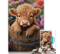 Puzzle Farm Yak pour Adultes 1000 pièces, Jeu Stimulant, idéal comme Cadeau pour Toute la Famille (38x26cm)