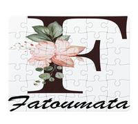 Puzzle Fatoumata | 30 Pièces 24 × 19 cm Carton Brillant 2 mm | Message à Reconstituer Annonce Surprise | Cadeau Anniversaire Noël