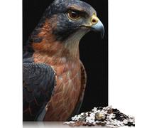 Puzzle Faucon 1000 pièces pour Adultes, Puzzles en Bois, Casse-tête pour Enfants, 1000 pièces (75 x 50 cm)