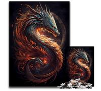 Puzzle Fée Dragon Marraine 1000 Pièces Puzzles en Papier pour Adultes Jeu de CasseTête pour Adolescents Cadeau de Vacances Parfait 1000 PCS (38x26cm)
