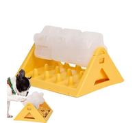 Puzzle Feeder, Interactive Puzzle Feeder, Treat Dispensing Puzzle Toys, Rotating Flower Food Toys, Adjustable Slow Feeder, Fun Puzzle Toys for Dogs, Small Cats (Jaune, Pink, Green)