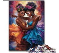 Puzzle Femme Africaine 1000 pièces pour Adultes et Adolescents, à partir de 14 Ans, Casse-tête, Jeux de Famille, Cadeaux d'anniversaire de Noël (26x38cm)