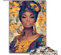 Puzzle Femme Africaine 1000 pièces pour Adultes et Adolescents, Jouet éducatif, Jeux familiaux Amusants, décoration d'intérieur Unique (26x38cm)