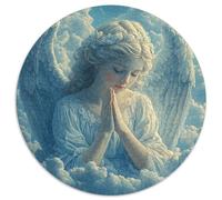 Puzzle Femme angélique pour Adultes,1000pcs (67.5x67.5cm),Jeu ÉduChatif,décoration De La Maison,Style prière céleste