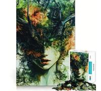 Puzzle Femme aux Cheveux Naturels 1000 Pièces Jeu de Mémoire Découpe Laser de Qualité Premium Activité Absorbante pour des Soirées Calmes (38x52cm)