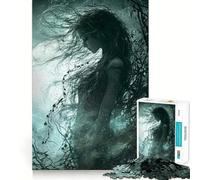 Puzzle Femme de la Forêt Mystique pour Adolescents, 1000 Pièces, Jeu de Réflexion Anti-Stress, Découpe Premium, Cadeau Exceptionnel (38x26cm)